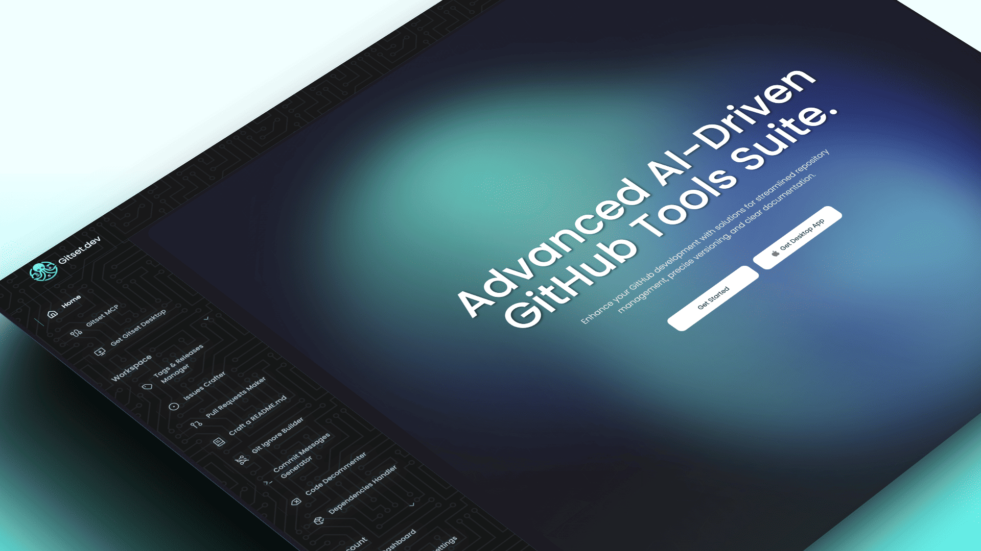 🦑 Gitset.dev [Astro.js - Python - React.js - AI - Node.js]